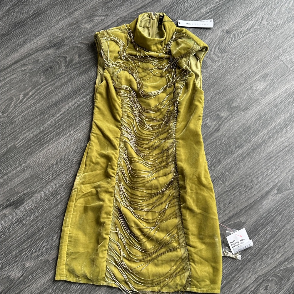 ASOS Edition Olive green dress